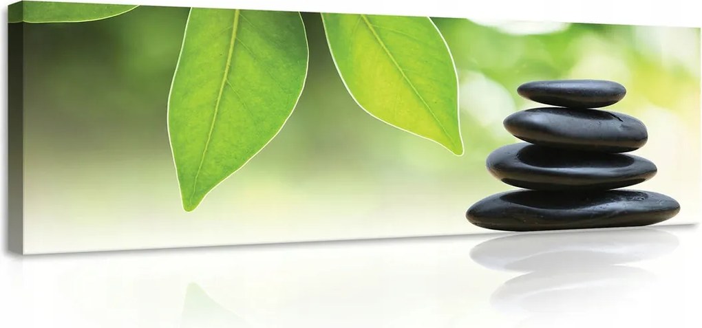 Vászonkép 145x45 Zen kövek egyensúly nyugalom harmónia relaxáció egyensúly természet