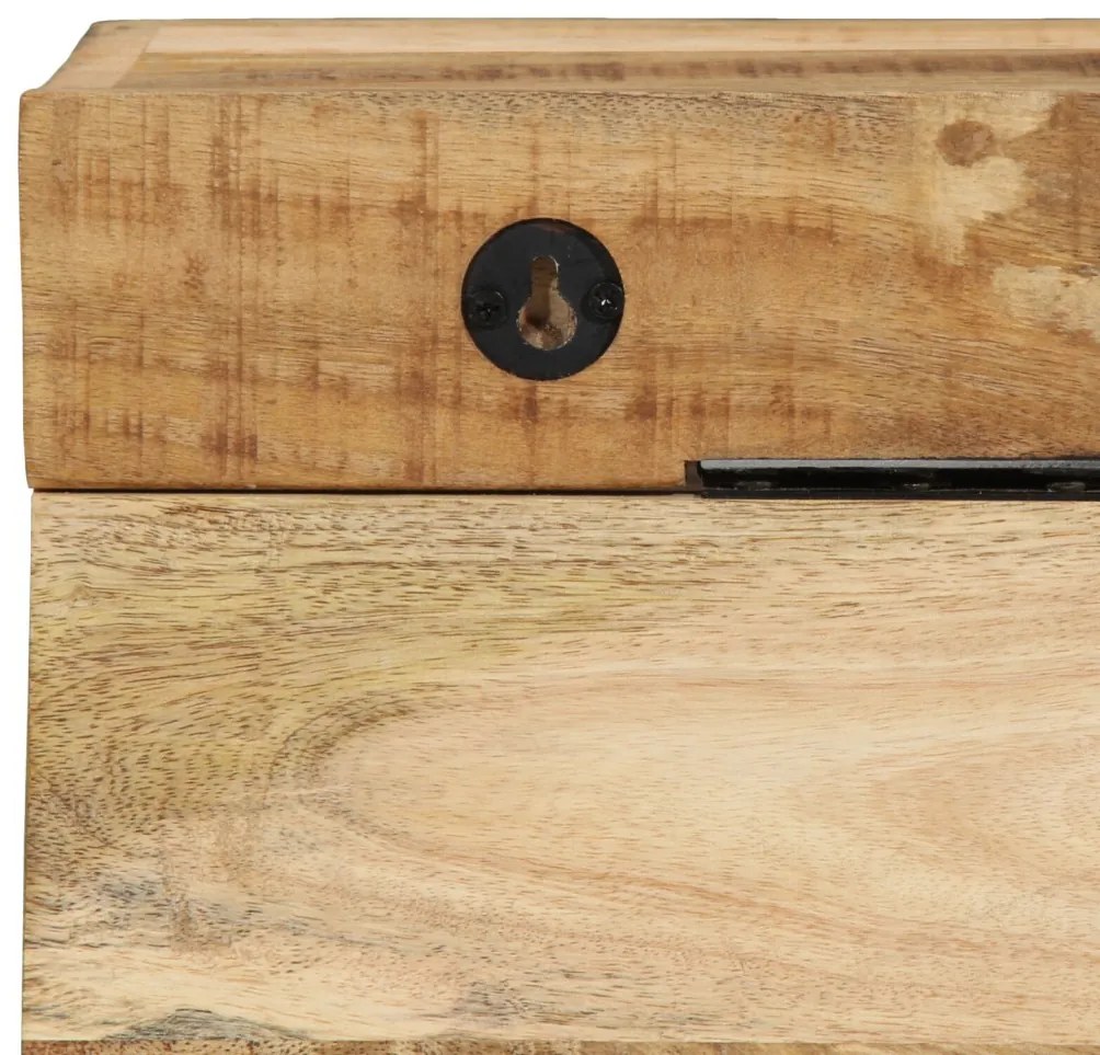 Fogas polcokkal tárolóval Barna 73 x 19 x 23 cm Tömör mangófa