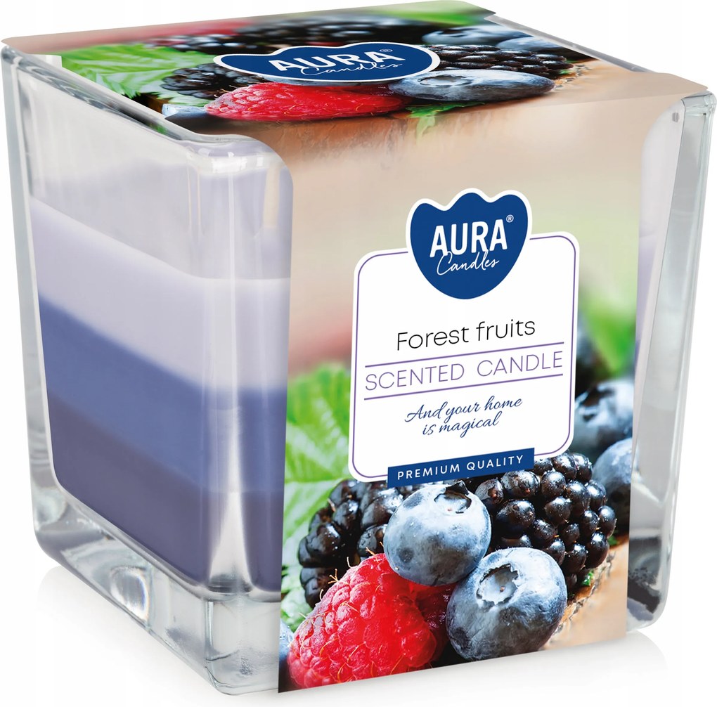 Paraffin illatgyertya Erdei gyümölcsök Aura 1 db