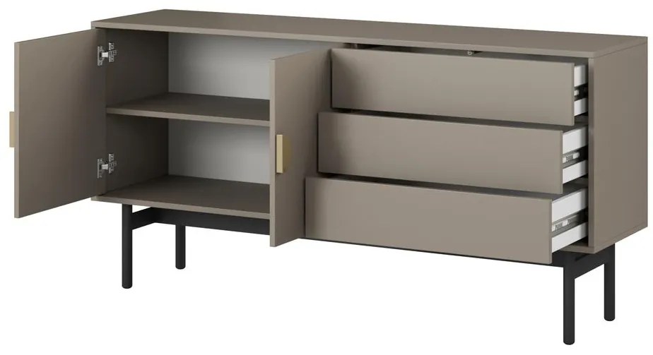 Tv szekrény/asztal Stellia S1  (cappuccino + fekete). Akció -15%. 1099083