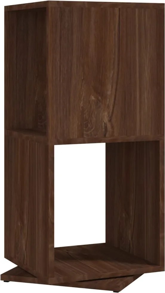vidaXL barna tölgyszínű szerelt fa forgószekrény 34,5x34,5x75,5 cm