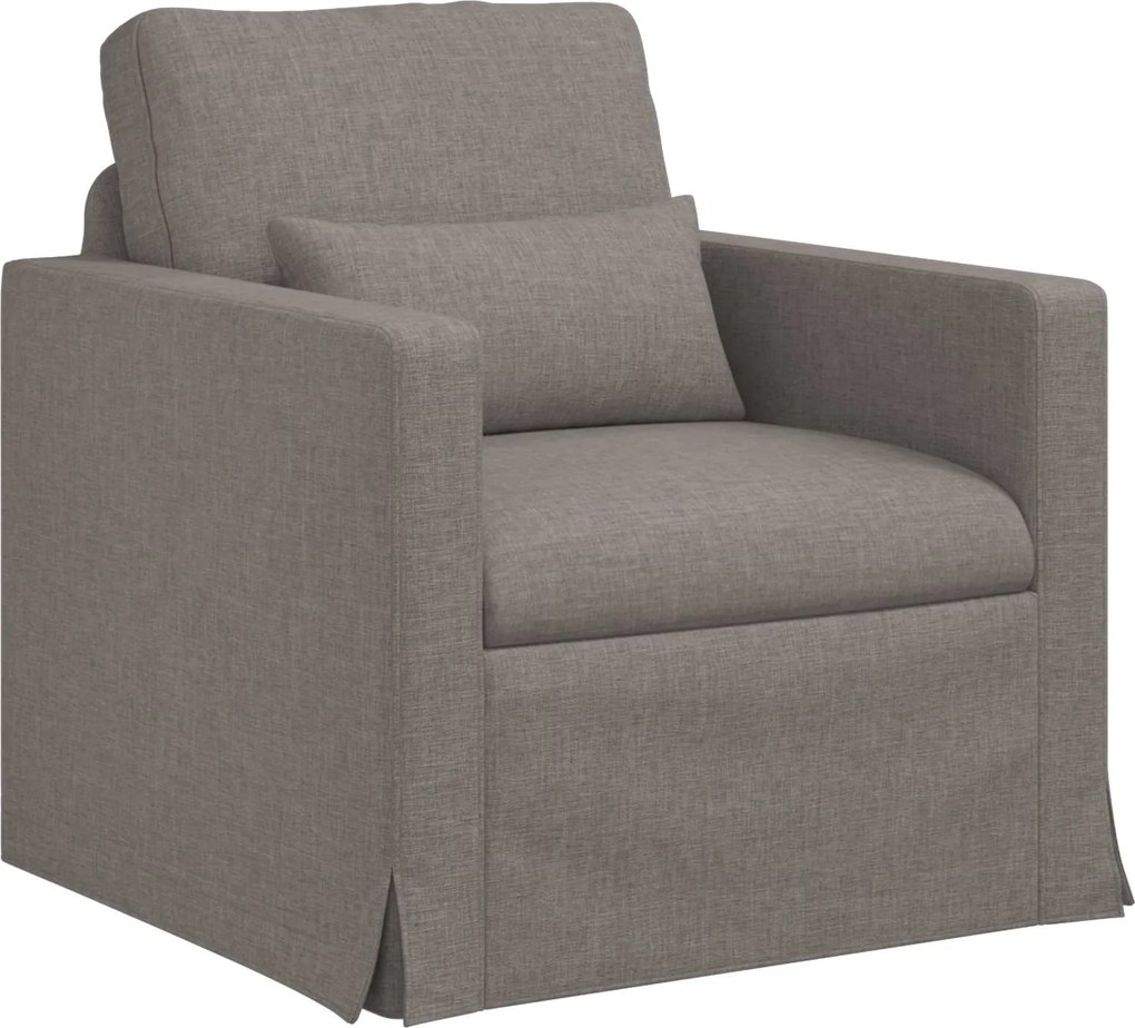 vidaXL Kanapé Tópszínű 78 x 78 x 80 cm szövet