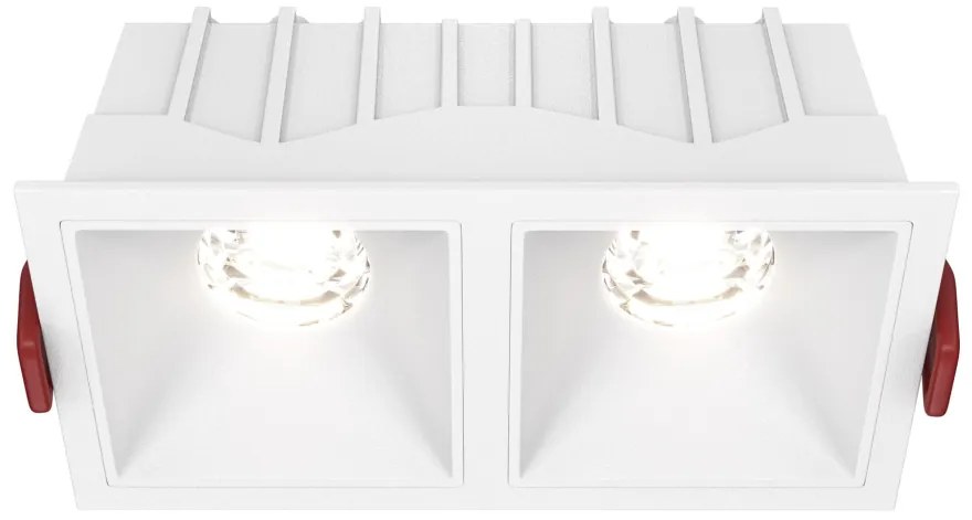 DL043-02-10W4K-SQ-W Alfa LED Alumínium Süllyesztett Lámpa Fehér Színű LED 20 W 4000 Kelvin 1100 Lumen IP20