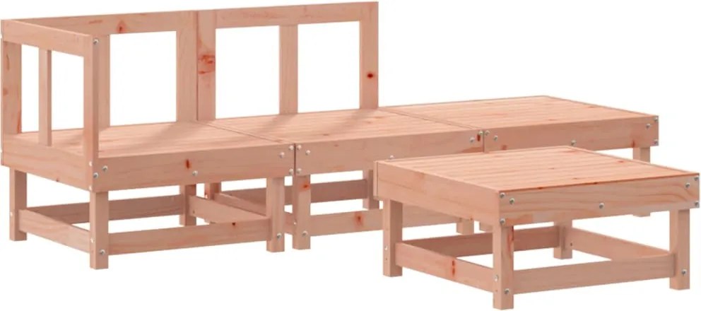 vidaXL 4 részes tömör duglászfenyő kerti pihenőgarnitúra