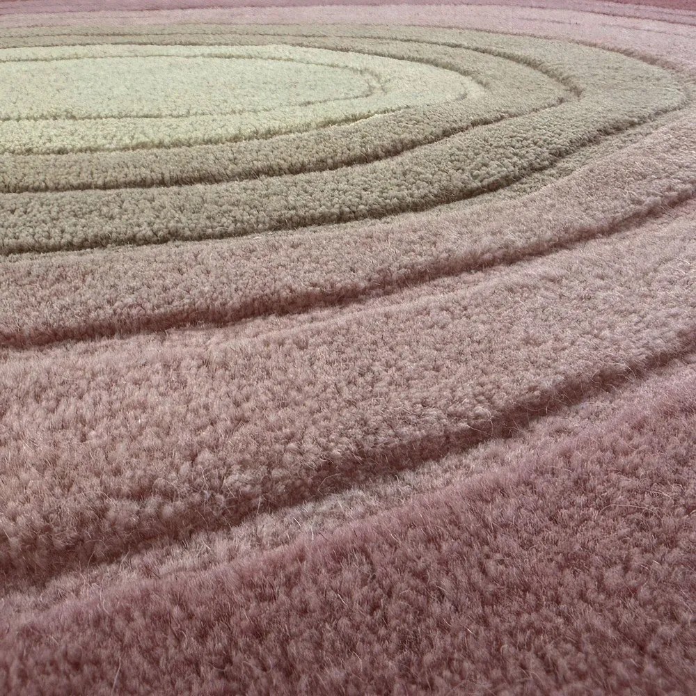 Lila kézi szövésű gyapjú szőnyeg 200x290 cm Puddle Ombre – Flair Rugs