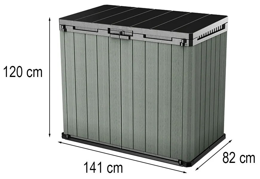 Sio darwin műanyag kerti tároló 1100 L