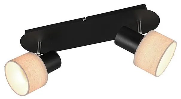 Trio - Spotlámpa WAILER 2xGU10/5W/230V fekete