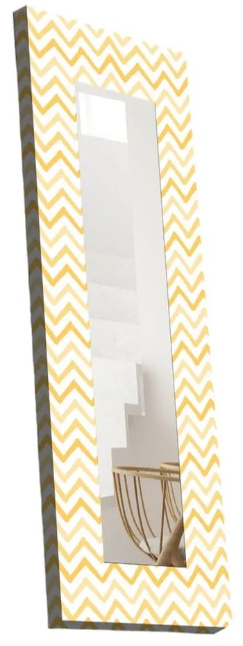 Fali tükör tömörfa kerettel 40x120 cm – Wallity