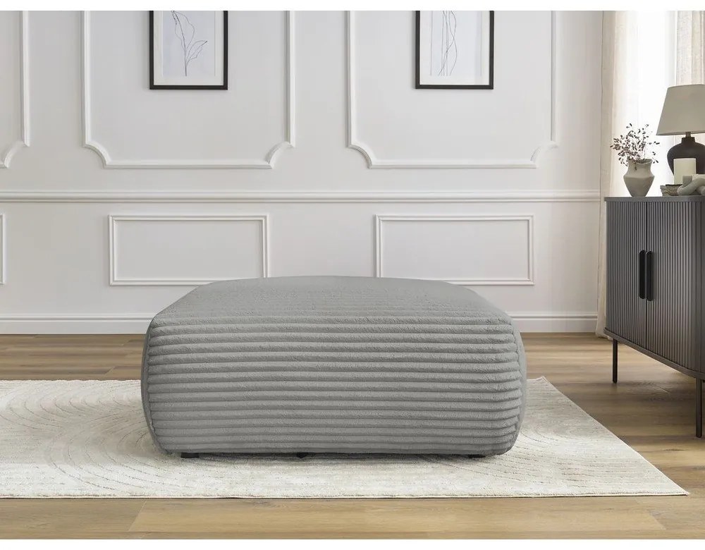 Sötétszürke kordbársony lábtartó Lucien – Bobochic Paris