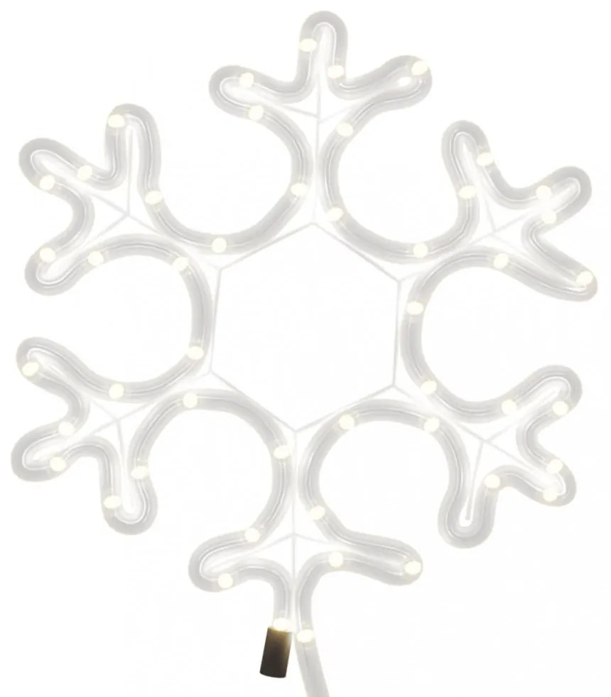 karácsonyi hópehely 48 meleg fehér LED-del 27 x 27 cm