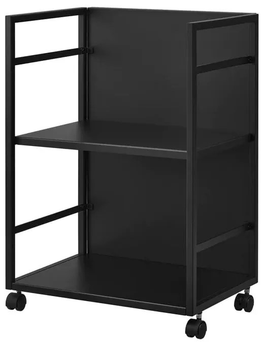 Fekete fém gurulós polcos állvány 42x60 cm Tower – YAMAZAKI