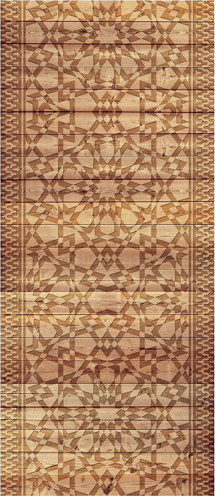 Flizelin fotótapéta Fa Dísz Csillag Minta 91x211 +ragasztó