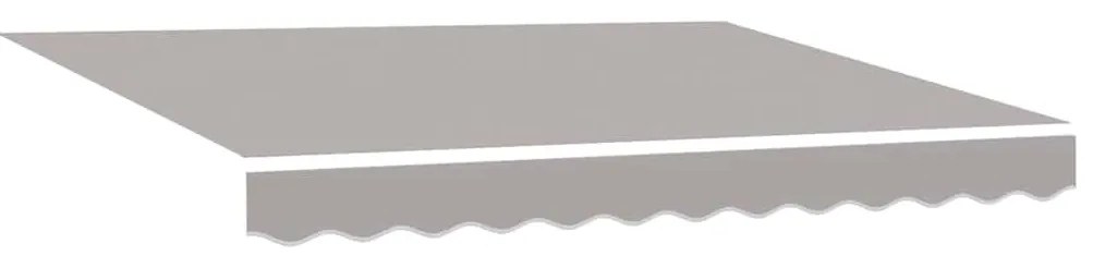 Behúzható napellenző Világosszürke 350 x 250 cm Szövet, Fém