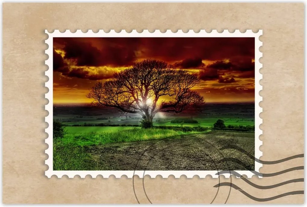 Poszterek 120x80 Varázslatos fa tájkép