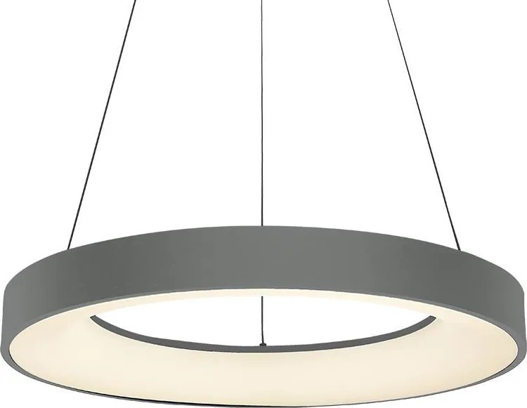 LUXERA-18406 GENTIS Modern Led Függeszett Lámpa Szürke LED IP20