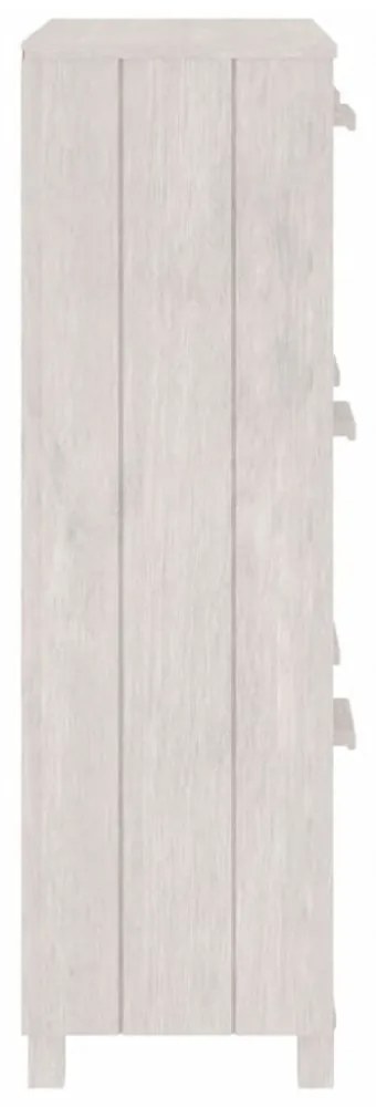 HAMAR fehér tömör fenyőfa cipőszekrény 59,5 x 35 x 117 cm