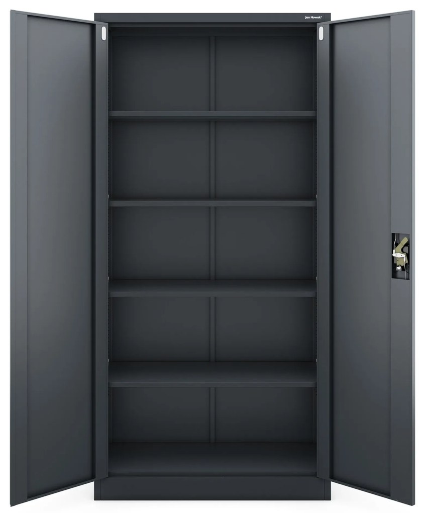 Fém iratszekrény JAN, 900 x 1850 x 400 mm, antracit