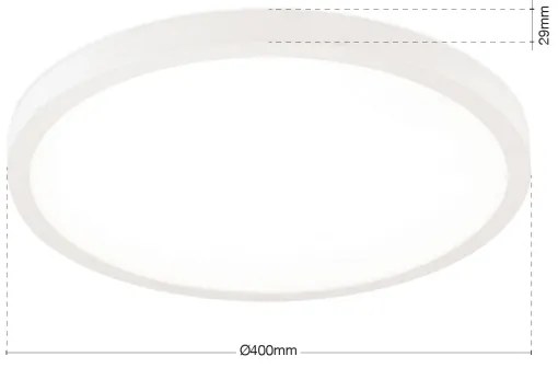 Orion - dimmelhető mennyezeti LED lámpatest DISC LED/30W/230V 2700/3000/4000K átm. 40 cm fehér