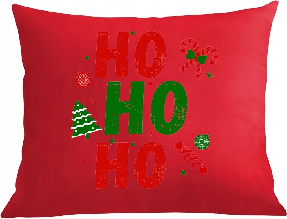 Karácsonyi párna párnahuzat Ho Ho Ho