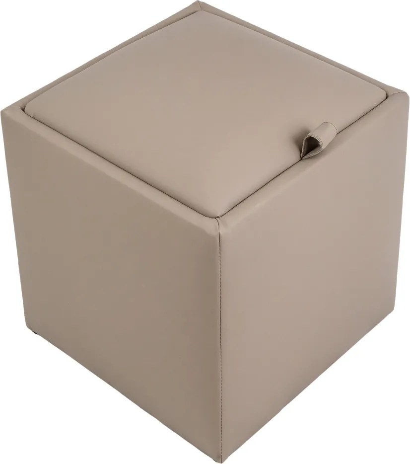 Box puff - POLY műbőr - taupe R