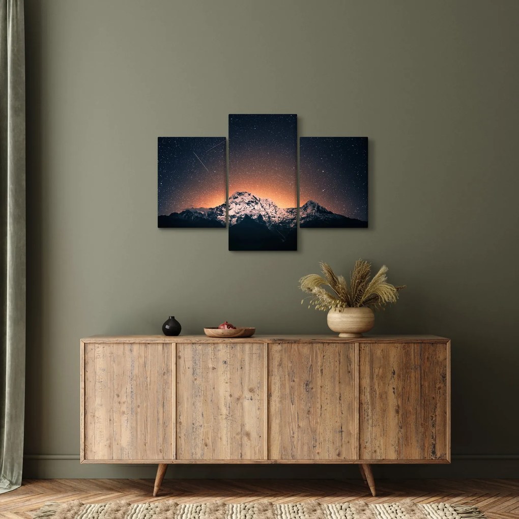 A csillagos ég, a hegyekkel képe (90x60 cm)