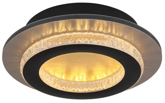 Globo 48042-12G - LED mennyezeti lámpatest JAYDEN LED/12W/230V, átmérő 20 cm, fekete