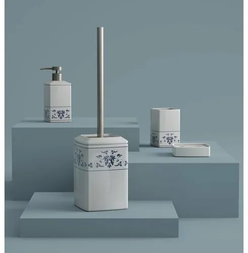 GEDY CX8189 Cixi szappanadagoló állványra,porcelán, fehér/kék