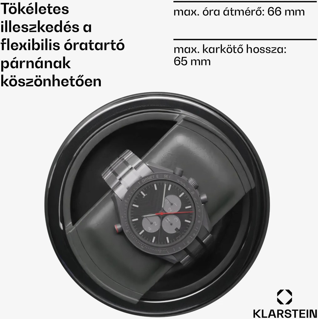 Klarstein Verdon 8, óratekercselő, 8 órához, 3 üzemmód, 5 sebesség, LED, távirányító