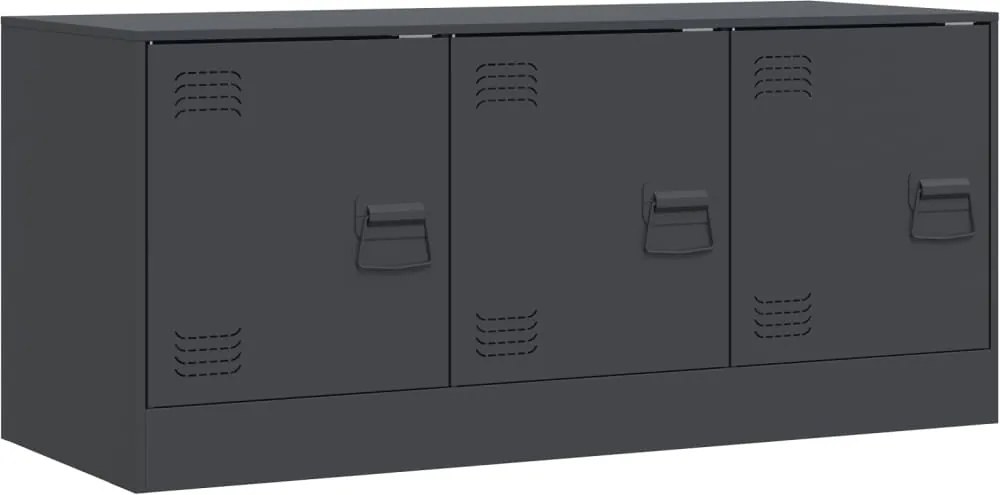 vidaXL antracitszürke acél TV-szekrény 99 x 39 x 44 cm