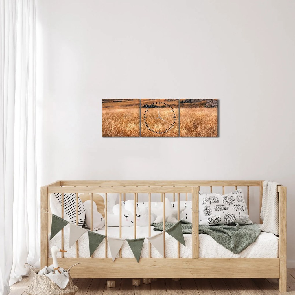 Mező képe (órával) (90x30 cm)