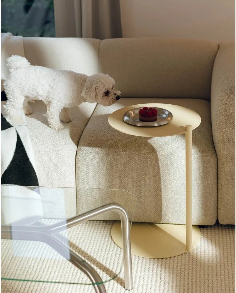 Acél kerek tárolóasztal 41x40 cm Ande – noo.ma