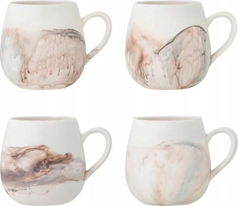 Bloomingville Lyre Bögre 250 ml 4 db-os bögre szett Barna