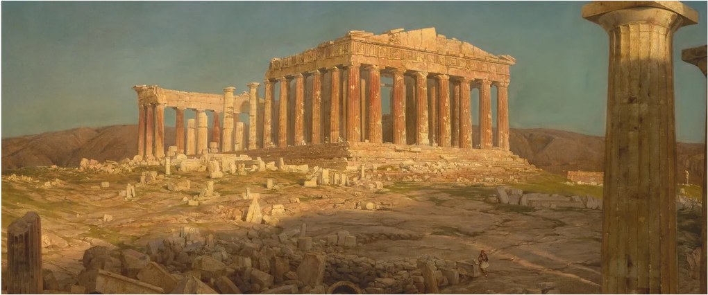 Kép - Frederic Edwin Church, The Parthenon, reprodukciók (120x50 cm)