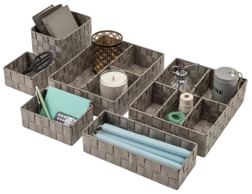 Compactor S TEX fiókszervező, 12 x 12 x 7 cm,taupe, S
