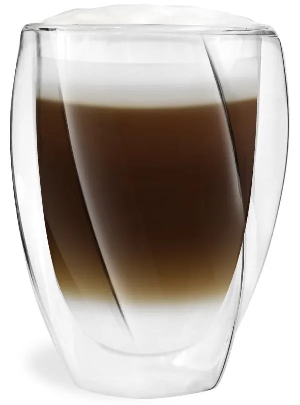 Latte 2 db duplafalú pohár, 300 ml - Vialli Design