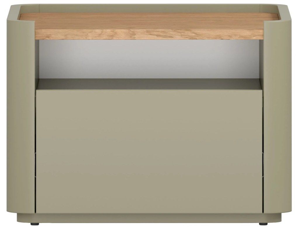 Elivo éjjeliszekrény 50 cm fiókkal - eukaliptusz / baltic dune tölgy