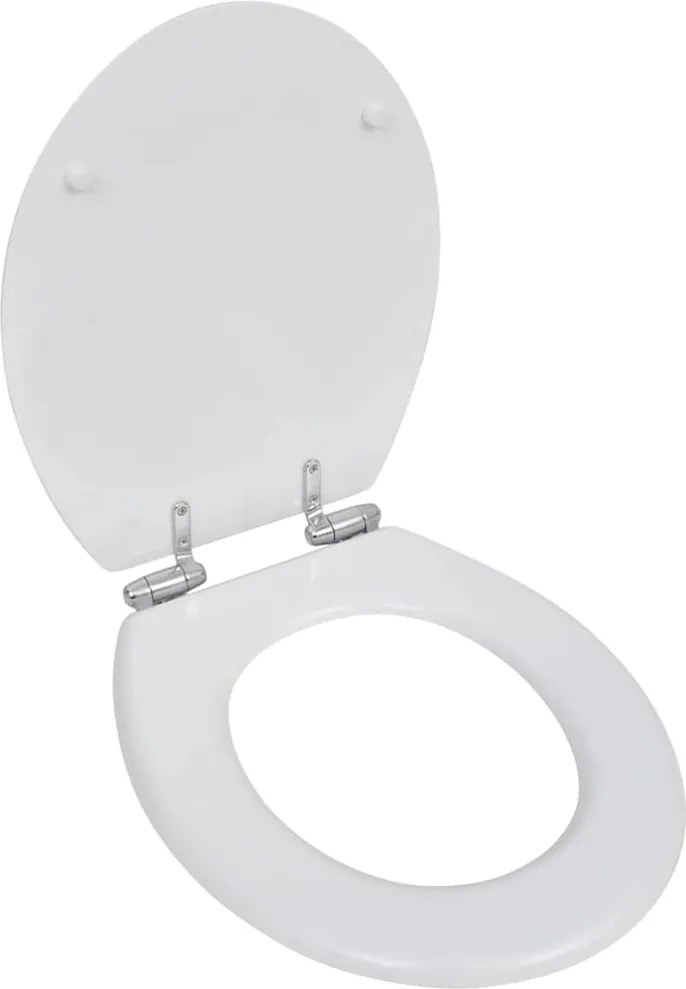 2 db fehér MDF WC ülőke lassan csukódó fedéllel