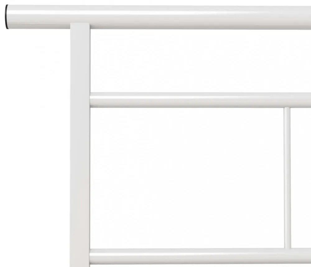 fehér fém ágykeret 90 x 200 cm