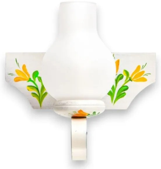 Brilagi - Fali lámpa QUEEN 1xE14/40W/230V bükkfa/krémes