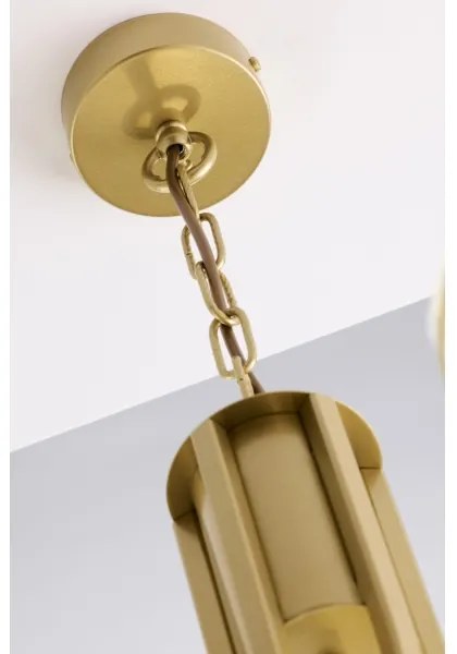 Jupiter 2093 - Láncos csillár ARTHUR 3xE27/15W/230V kék/arany