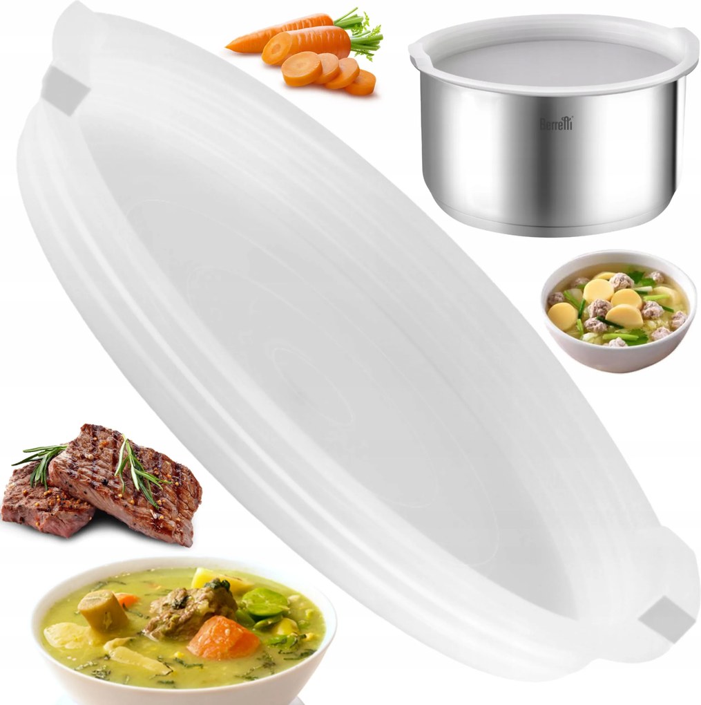 Szagszigetelő Fedél Berretti Comodo Műanyag Légmentesen Záródó Nagy 22CM