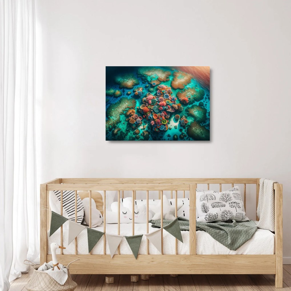 Üveg kép - Kilátás a tengerre (70x50 cm)
