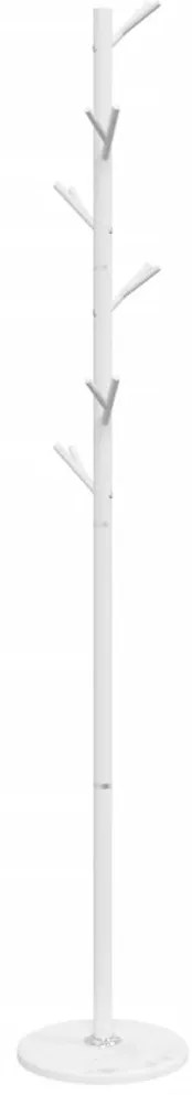fehér porszórt vas ruhafogas 175 cm