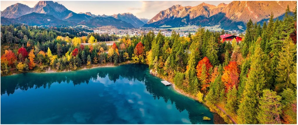 Kép - Urisee-tó, Ausztria (120x50 cm)