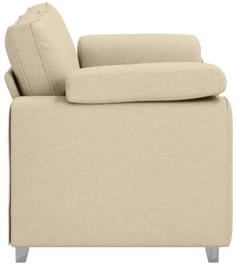 Kanapé párnával Krém 160 x 77 x 82 cm szövet