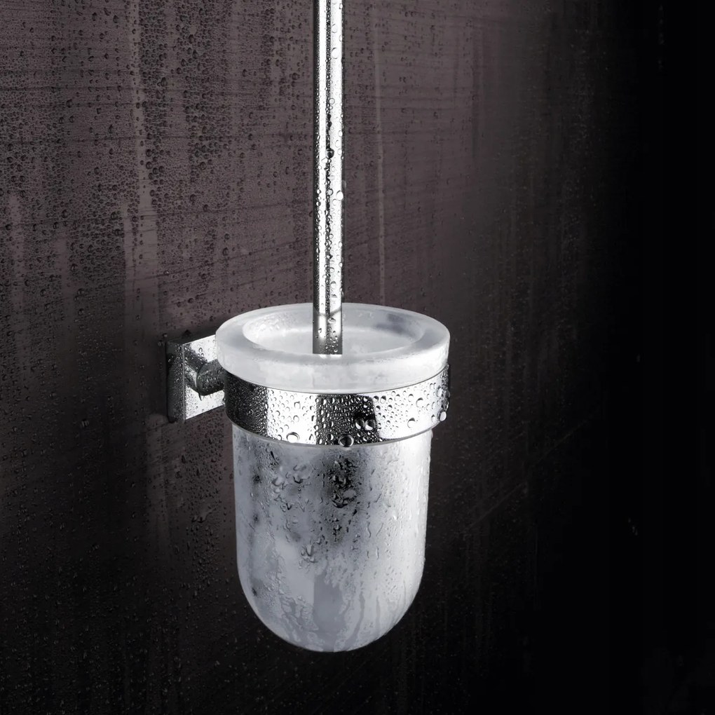 Nimco Keira WC-kefe, üvegtartály, krómozott sárgaréz Ke 22094WN-26_