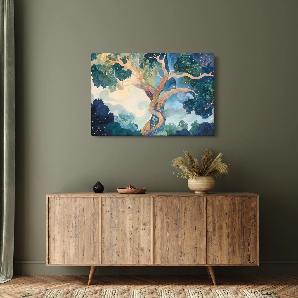 Kép – Kozmikus fa (90x60 cm)