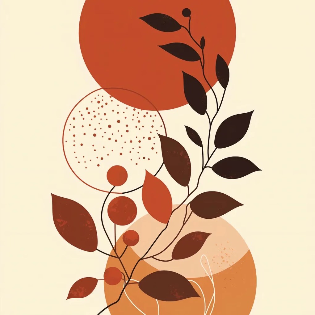 Poszterek nappaliba boho modern 70x70cm P árnyalat