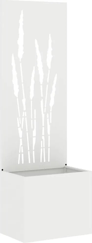 vidaXL Kertvédő vászon Fehér 50 x 140 cm Hidegen hengerelt acél