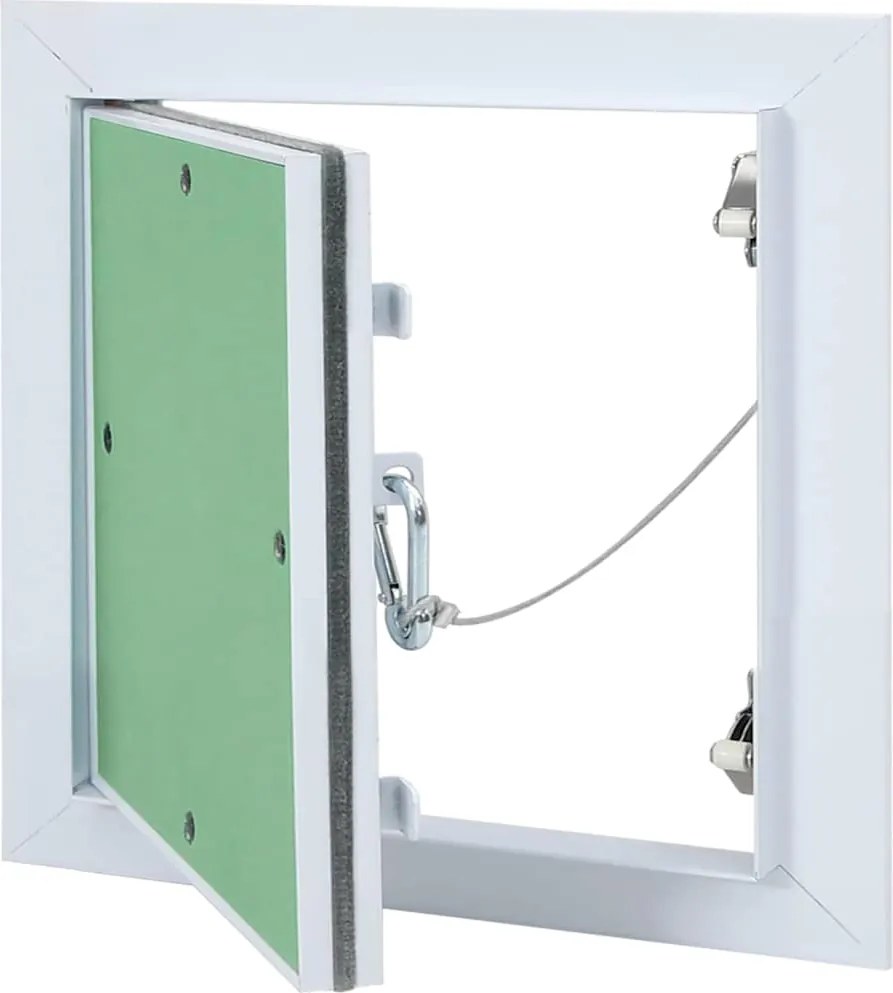 vidaXL Hozzáférési panel Zöld és Ezüst 30 x 30 cm